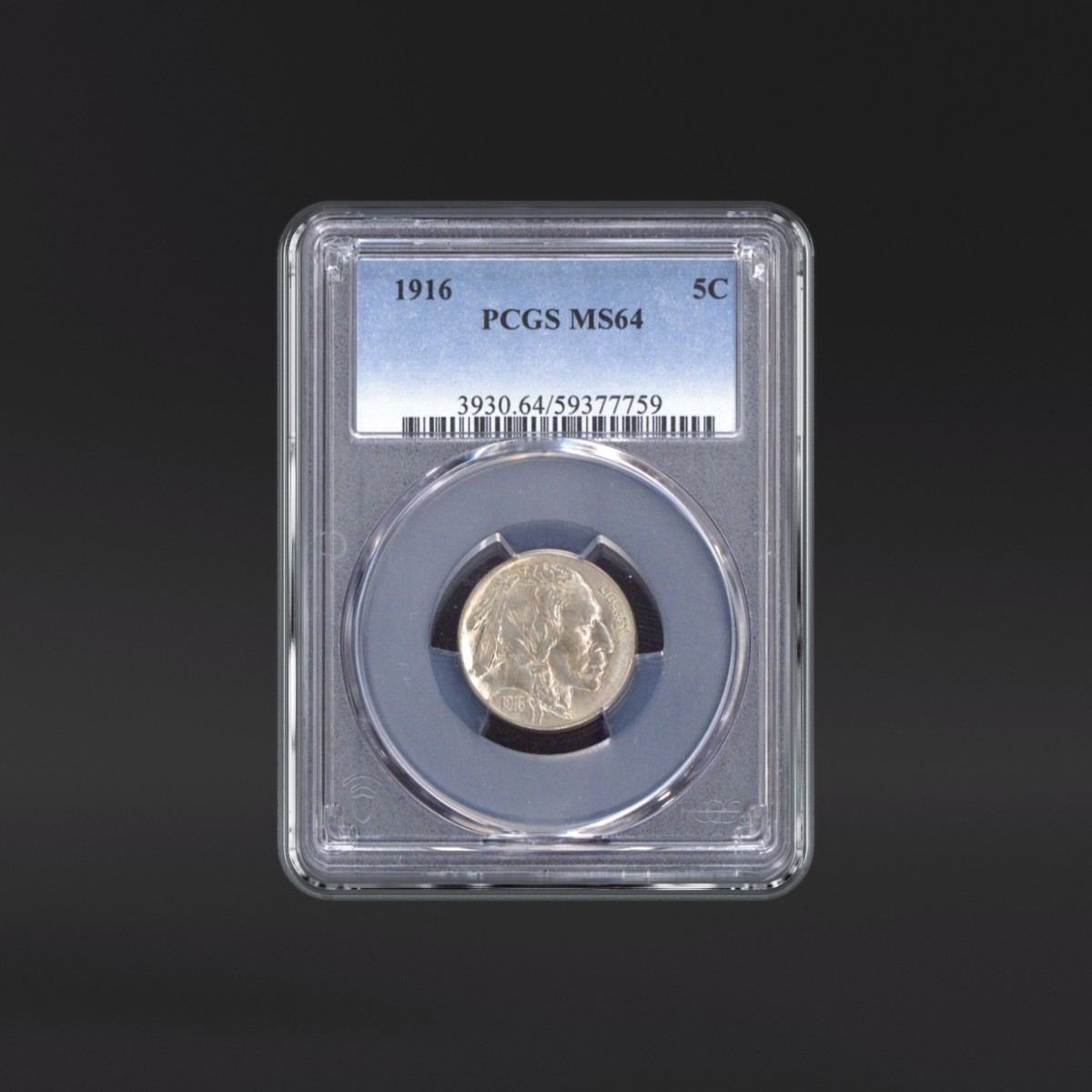 1916 5 Cents PCGS MS64